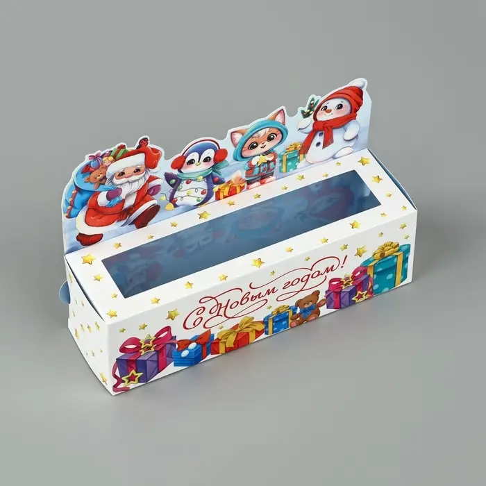 Коробочка для макарун «Веселая компания», 18 х 5.5 х 5.5 см Коробочка для макарун «Веселая компания», 18 х 5.5 х 5.5 см