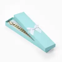 Набор подарочных коробочек 6 шт. под браслет/цепочку/часы &laquo;Тиффани&raquo;, 21&times;4, бирюзов(3593349)   109799