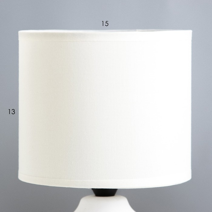 Настольная лампа Настольная лампа "Гликерия" E14 40Вт бело-лазурная 15х15х27 см RISALUX