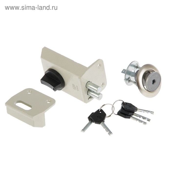 Замок накладной ПРОСАМ ЗНД-1А (88400), серый Замок накладной ПРОСАМ ЗНД-1А (88400), серый