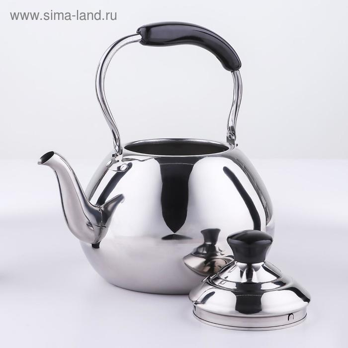 Чайник для плиты из нержавеющей стали Orchid, 4 л, цвет серебряный Чайник для плиты из нержавеющей стали Orchid, 4 л, цвет серебряный