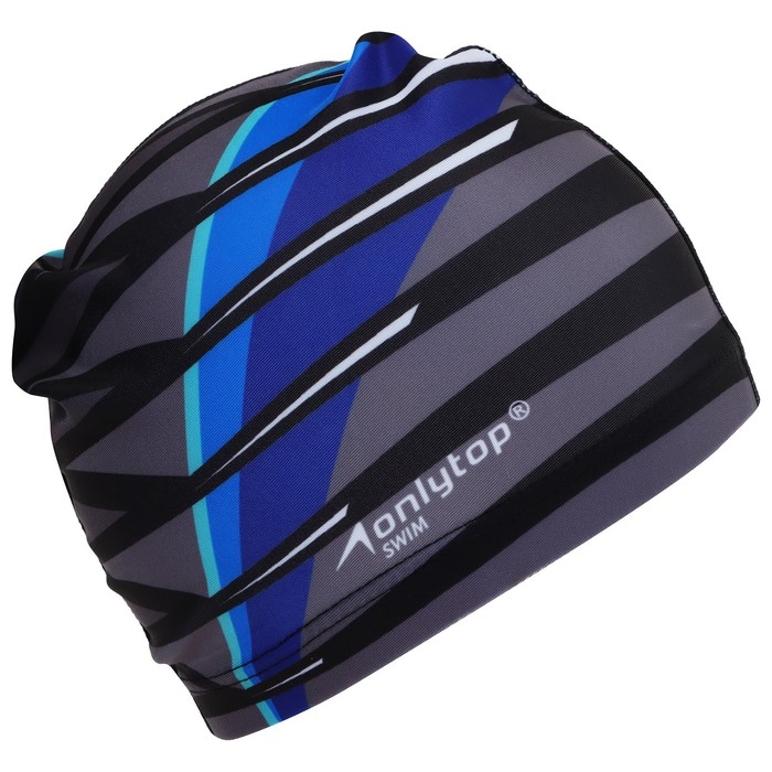 Шапочка для плавания взрослая ONLYTOP Line, тканевая, обхват 54-60 см Шапочка для плавания взрослая ONLYTOP Line, тканевая, обхват 54-60 см