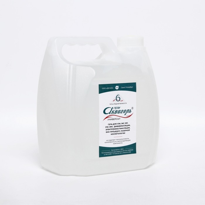 Гель для УЗИ  Гель для УЗИ "Аквагель" DECMO средней вязкости, канистра, 3л