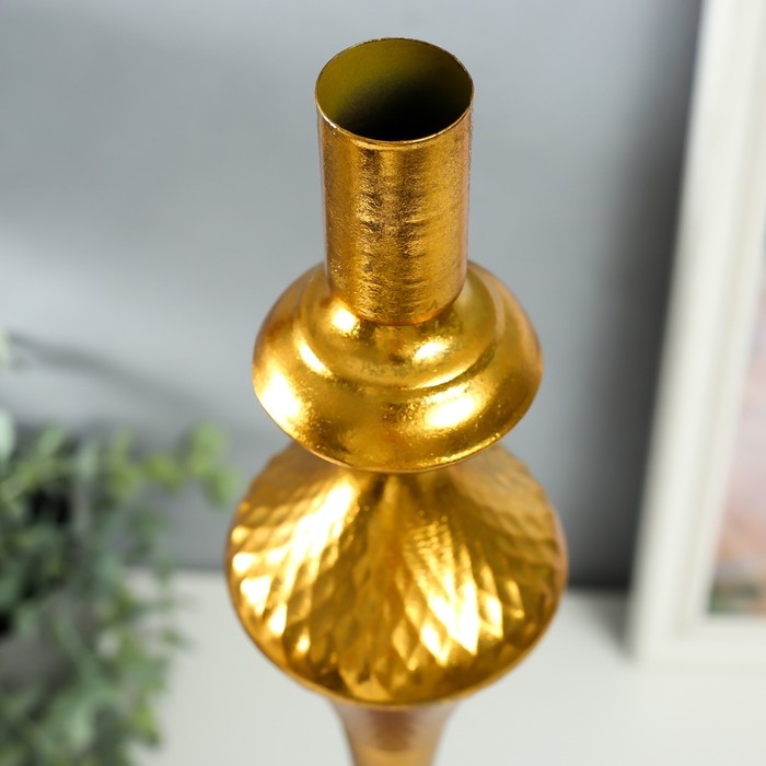 Подсвечник металл на 1 свечу Подсвечник металл на 1 свечу "Рафаэль" состаренная бронза 12х12х63,5 см