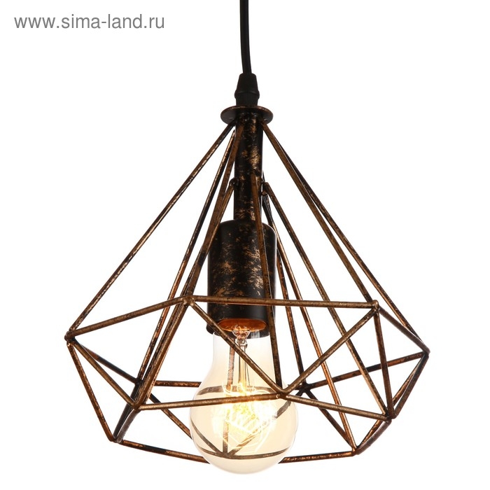 Светильник BayerLux "Блум" 1х40Вт E27 черный-золото 25x20x100 см.