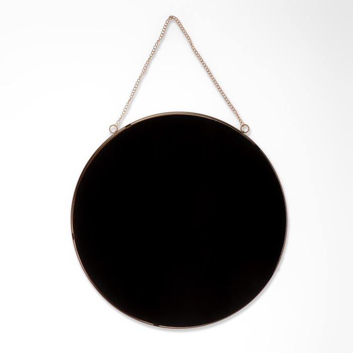 Зеркало настенное «Отражение», d зеркальной поверхности 31 см, цвет матовое золото