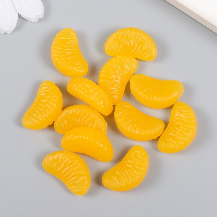 Декор для творчества PVC Декор для творчества PVC "Долька мандаринки" набор 12 шт 2х1,1х0,9 см