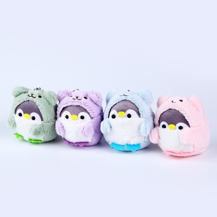 Мягкая игрушка &laquo;Пингвин&raquo; на брелоке, 10 см, цвет МИКС