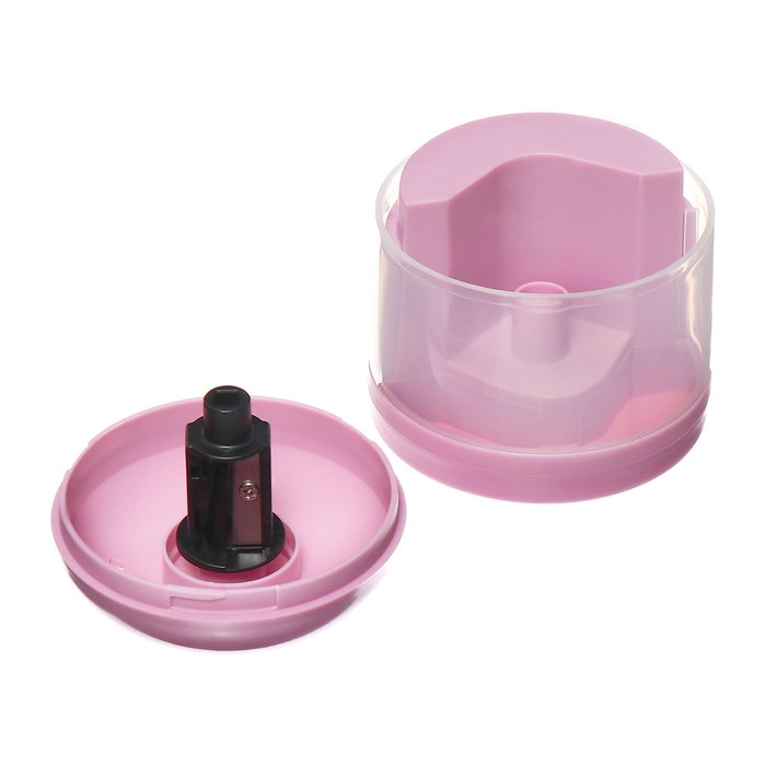 Точилка электрическая (батарейки в комплект не входят). работает от 2-х АА батареек Розовый Точилка электрическая (батарейки в комплект не входят). работает от 2-х АА батареек Розовый