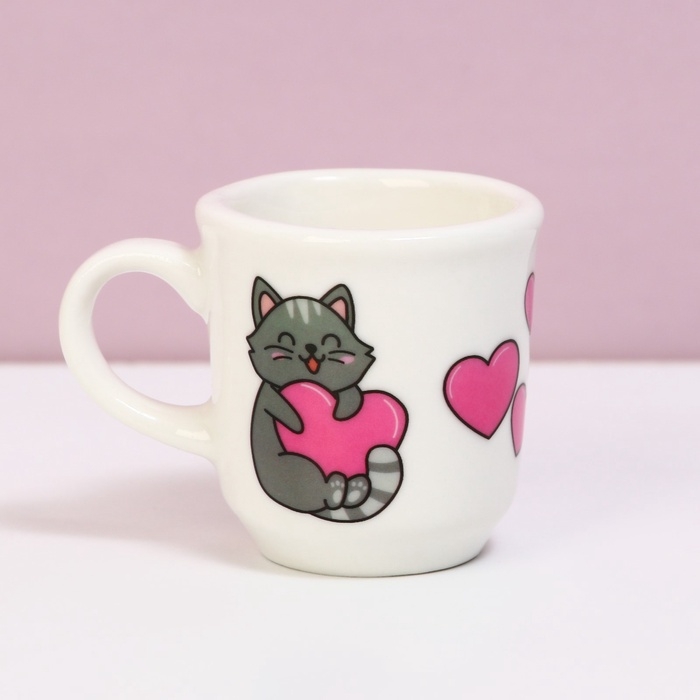 Кружка, сувенир «Счастье моё», 30 мл Кружка, сувенир «Счастье моё», 30 мл