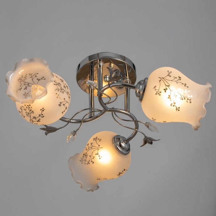 Люстра Люстра "Дикс" 3х40Вт Е27 Хром МОДЕЛЬ: 2612366