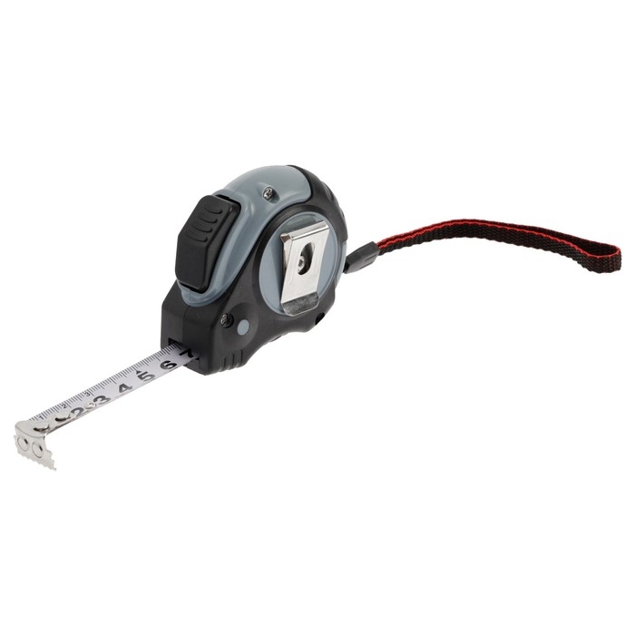 Рулетка ТУНДРА, двухкомпонентный корпус, автостоп, 3 м х 16 мм, магнитный зацеп Рулетка ТУНДРА, двухкомпонентный корпус, автостоп, 3 м х 16 мм, магнитный зацеп