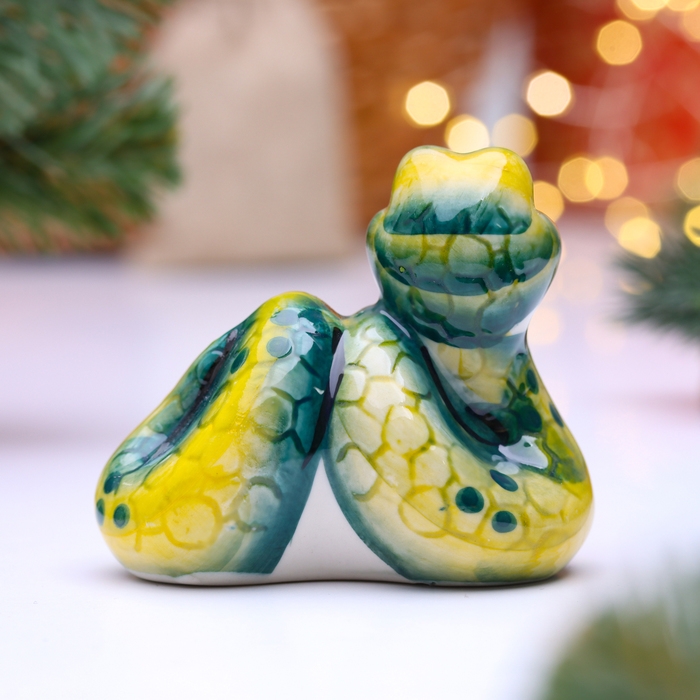 Сувенир Сувенир "Питон", гжель, цвет