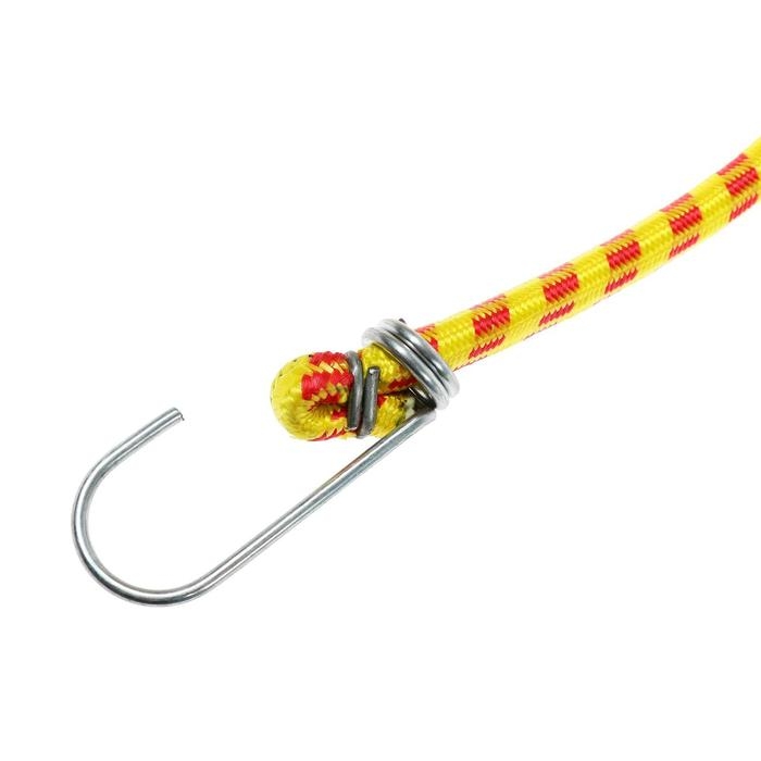 Резинка для крепления багажа TORSO, 120 см, d10 мм, металлические крючки, МИКС Резинка для крепления багажа TORSO, 120 см, d10 мм, металлические крючки, МИКС