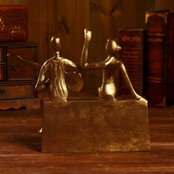 Сувенир  Сувенир "Музыканты" алюминий 24,8х7,6х25,4 см (латунное покрытие)