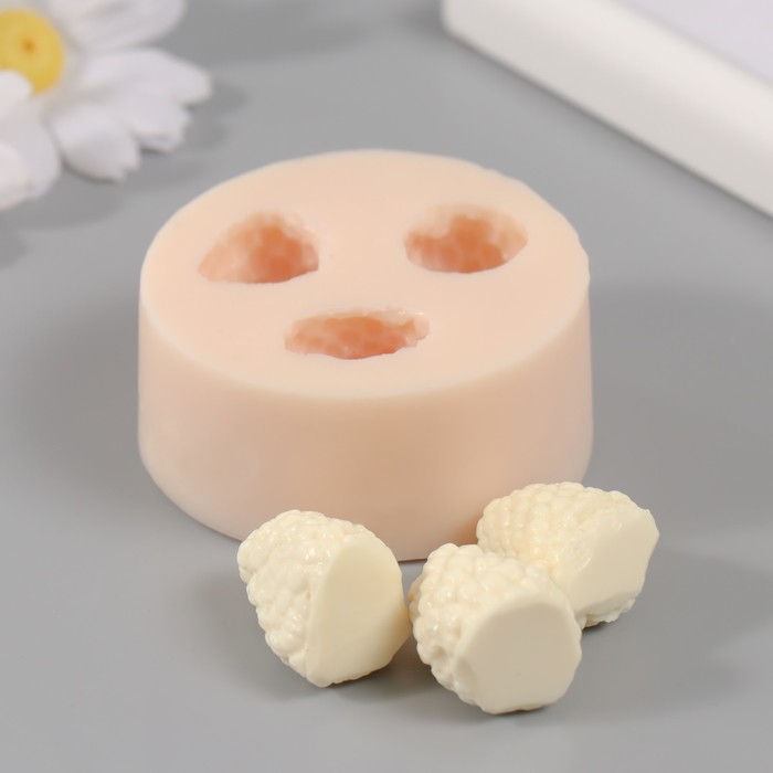 Молд силиконовый Молд силиконовый "Малина" 3 шт d-1,8 см