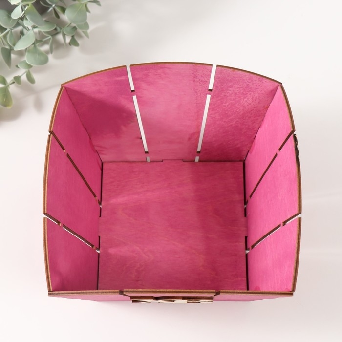 Корзина-шкатулка Пасхальная Корзина-шкатулка Пасхальная "ХВ" 19х19х12 см, сиреневый