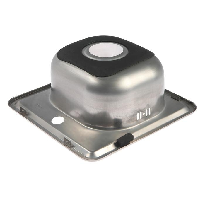 Мойка кухонная Accoona AB3838, врезная, толщина 0.6 мм, 380х380х165 мм, глянец Мойка кухонная Accoona AB3838, врезная, толщина 0.6 мм, 380х380х165 мм, глянец