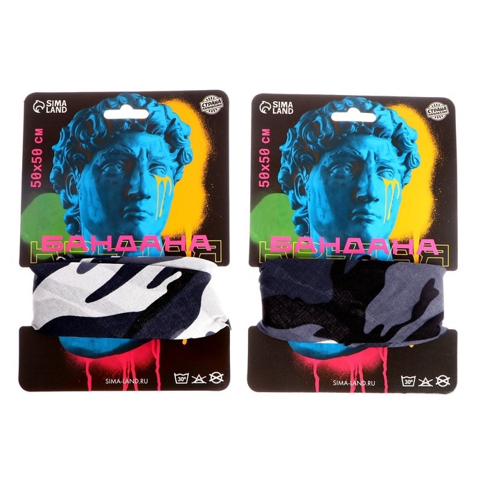 Бандана «Хакки», цвета МИКС Бандана «Хакки», цвета МИКС