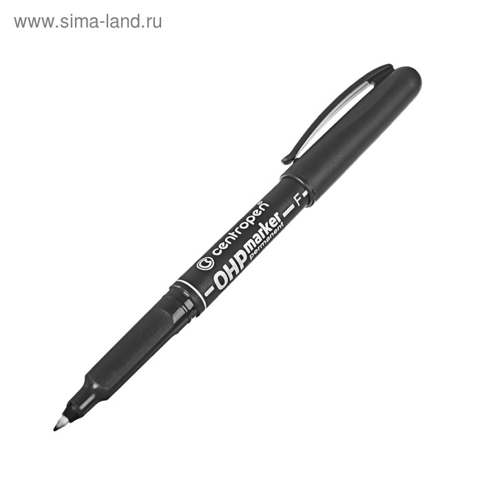 Маркер для OHP перманентный 1.2 мм, линия 0.6 мм, Centropen 2636F, цвет чёрный Маркер для OHP перманентный 1.2 мм, линия 0.6 мм, Centropen 2636F, цвет чёрный
