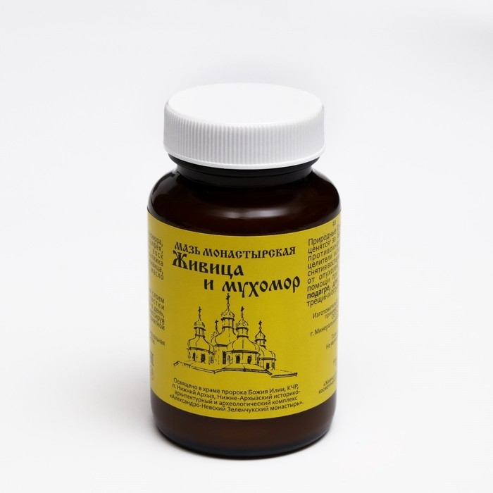 Мазь монастырская Живица и мухомор, Архыз, 100 мл Мазь монастырская Живица и мухомор, Архыз, 100 мл