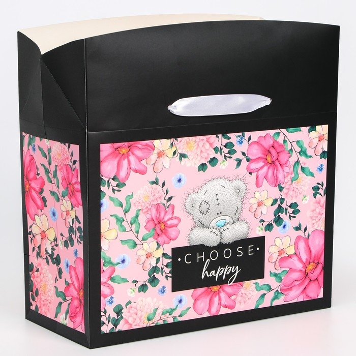 Пакет-коробка, 28 х 20 х 13 см Пакет-коробка, 28 х 20 х 13 см "Choose happy", упаковка, Me To You