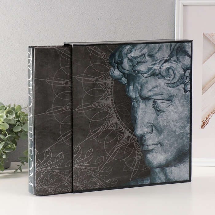 Фотоальбом на 500 фото 10x15 см  Фотоальбом на 500 фото 10x15 см "Давид и мандала" в коробке, тиснение 5,5x30x33,5 см