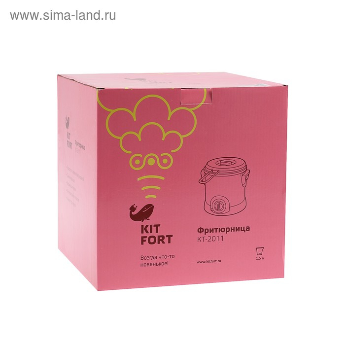 Фритюрница Kitfort КТ-2011, 1200 Вт, 1.4 л, серебристая Фритюрница Kitfort КТ-2011, 1200 Вт, 1.4 л, серебристая