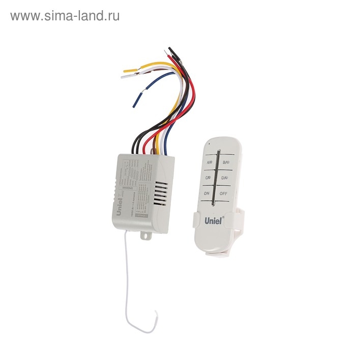Пульт управления светом Uniel UCH-P005-G4-1000W-30M, 4 канала х 1000 Вт, радиус действия 30м Пульт управления светом Uniel UCH-P005-G4-1000W-30M, 4 канала х 1000 Вт, радиус действия 30м