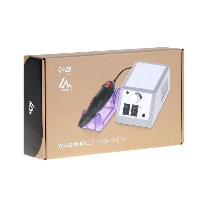 Аппарат для маникюра Luazon LMH-02, 6 насадок, 12 Вт, до 20000 об/мин, серый Аппарат для маникюра Luazon LMH-02, 6 насадок, 12 Вт, до 20000 об/мин, серый