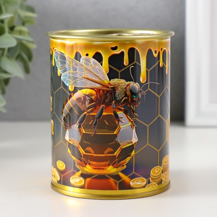 Копилка-банка металл Копилка-банка металл "Деньги липнут"