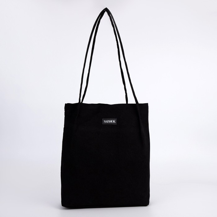 Шопер NAZAMOK, цвет чёрный, 40 х 35 см Шопер NAZAMOK, цвет чёрный, 40 х 35 см