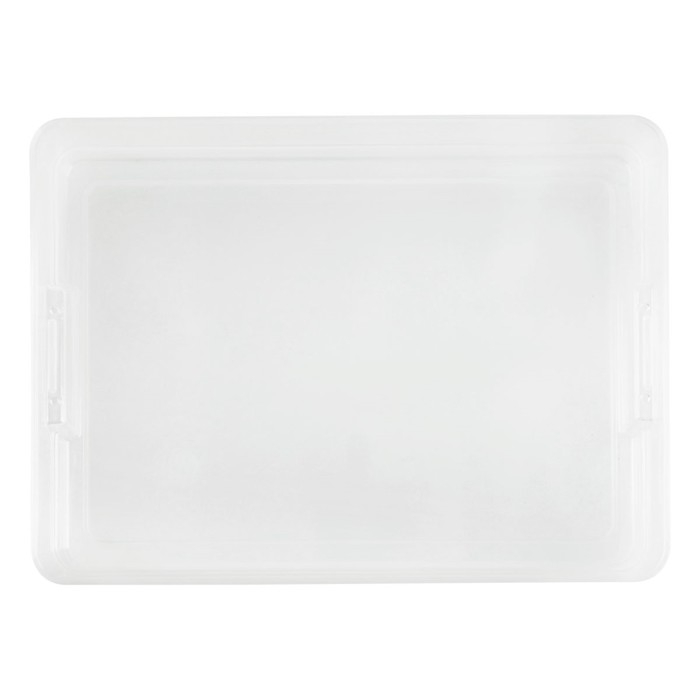 Контейнер для документов Стамм А4, 260 х 350 х 65 мм, пластик, с защелками, прозрачный Контейнер для документов Стамм А4, 260 х 350 х 65 мм, пластик, с защелками, прозрачный