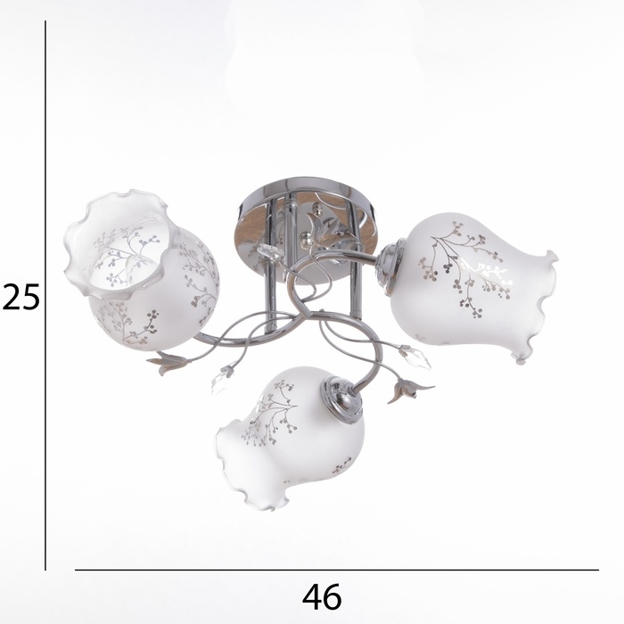 Люстра Люстра "Дикс" 3х40Вт Е27 Хром МОДЕЛЬ: 2612366