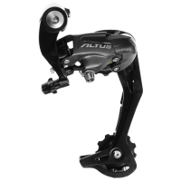 Переключатель задний Shimano Altus M370 SGS, 9 скоростей, цвет чёрный