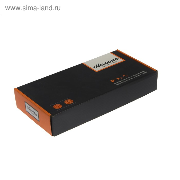 Смеситель для раковины Accoona A9690F-5, однорычажный, на гайке, латунь, чёрный Смеситель для раковины Accoona A9690F-5, однорычажный, на гайке, латунь, чёрный