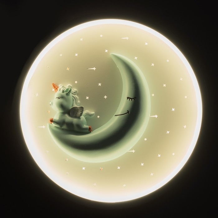 Бра "Единорог" LED 4000К 15Вт голубой 24х24х5см