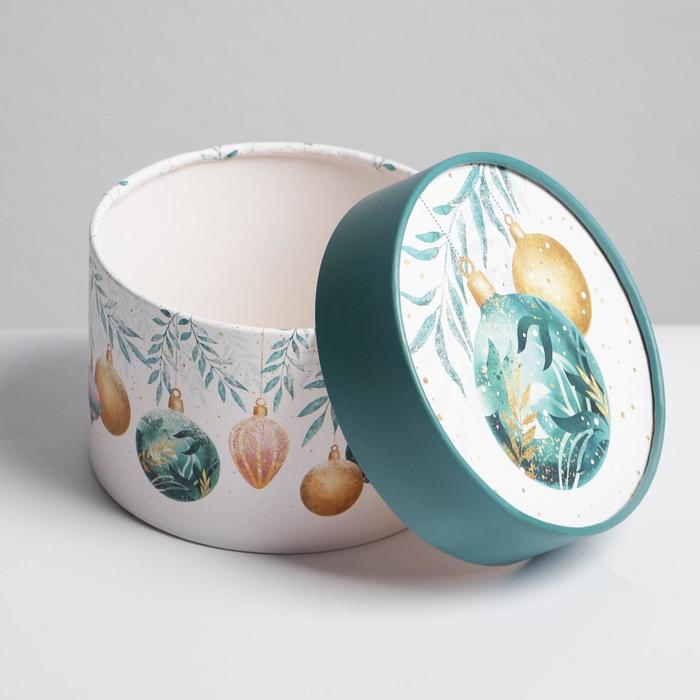 Коробка подарочная «Новогодние игрушки», 12 х 8 см, Новый год Коробка подарочная «Новогодние игрушки», 12 х 8 см, Новый год