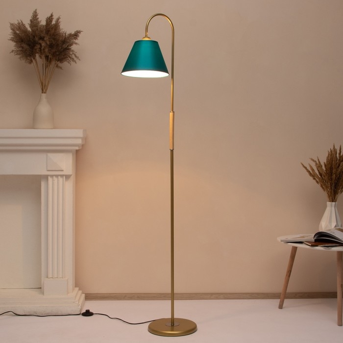 Торшер "Паула" 1х15Вт Е27 золото 42х42х165см