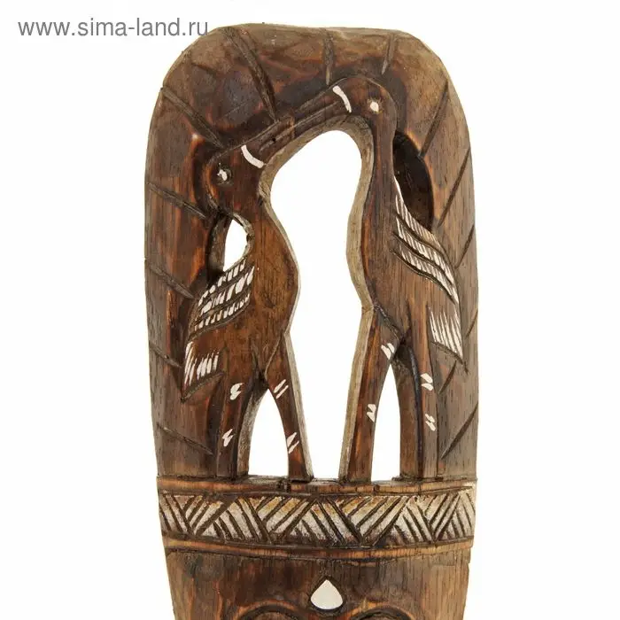 Маска дерево "Аисты" 30х4х12 см