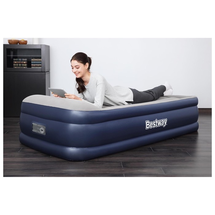 Кровать надувная Queen, 191 x 97 x 46 см, со встроенным электронасосом, 67628 Кровать надувная Queen, 191 x 97 x 46 см, со встроенным электронасосом, 67628