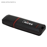 Флешка Mirex KNIGHT BLACK, 32 Гб, USB2.0, чт до 25 Мб/с, зап до 15 Мб/с, черная