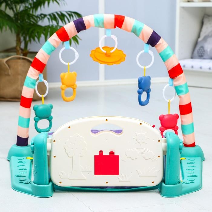 Развивающий музыкальный коврик «Пляж», 73x48 см. Развивающий музыкальный коврик «Пляж», 73x48 см.