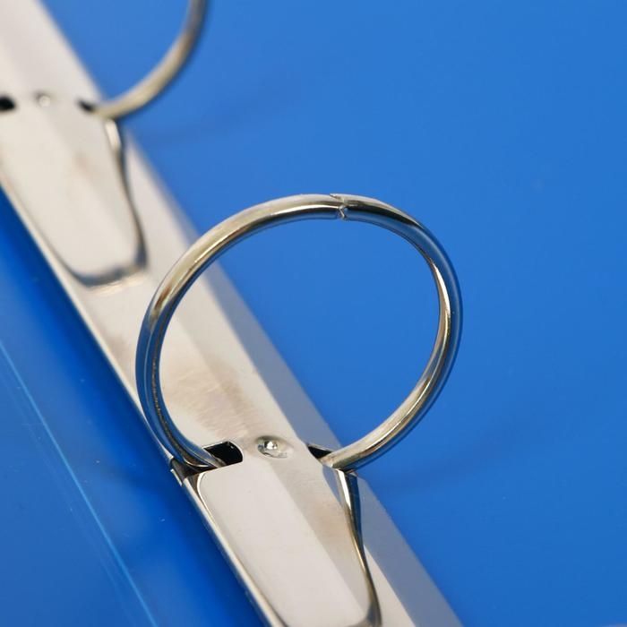 Папка на 4 кольцах А4, Calligrata, 40 мм, 700 мкм, внутренний и торцевой карман, синяя Папка на 4 кольцах А4, Calligrata, 40 мм, 700 мкм, внутренний и торцевой карман, синяя