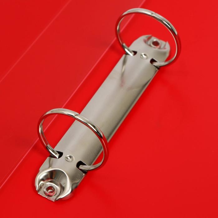 Папка на 2 кольцах А4, Calligrata, 40 мм, 700 мкм, карман на торце, красная Папка на 2 кольцах А4, Calligrata, 40 мм, 700 мкм, карман на торце, красная