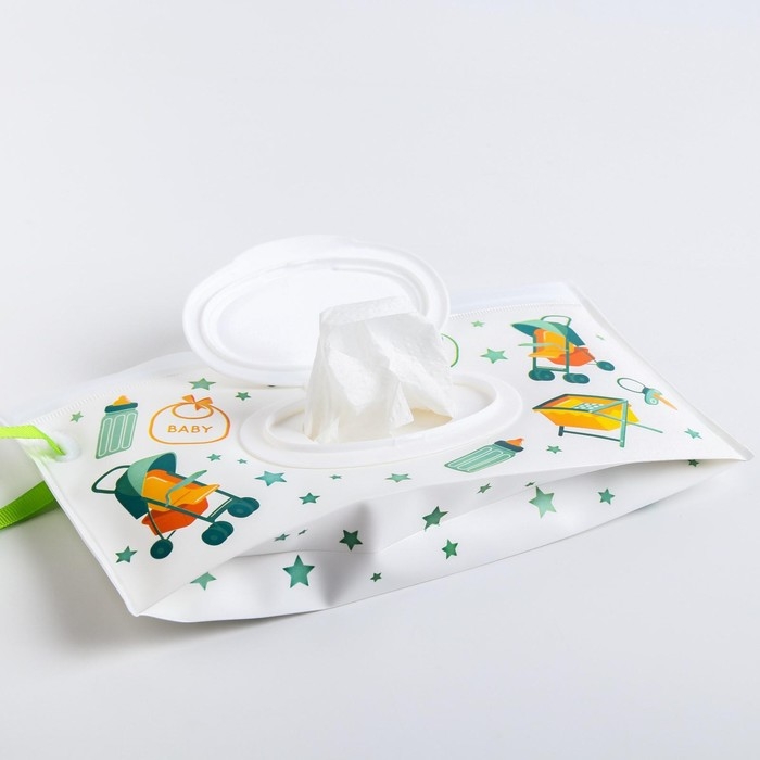 Контейнер для салфеток с петелькой «Коляски», цвет МИКС