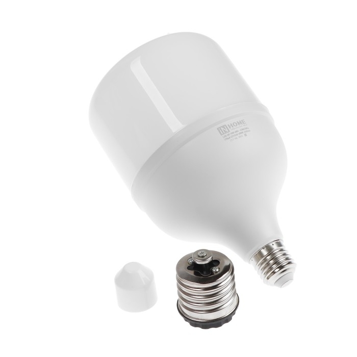 Лампа светодиодная IN HOME LED-HP-PRO, 40 Вт, 230 В, Е27, E40, 4000 К, 3800 Лм, с адаптером Лампа светодиодная IN HOME LED-HP-PRO, 40 Вт, 230 В, Е27, E40, 4000 К, 3800 Лм, с адаптером