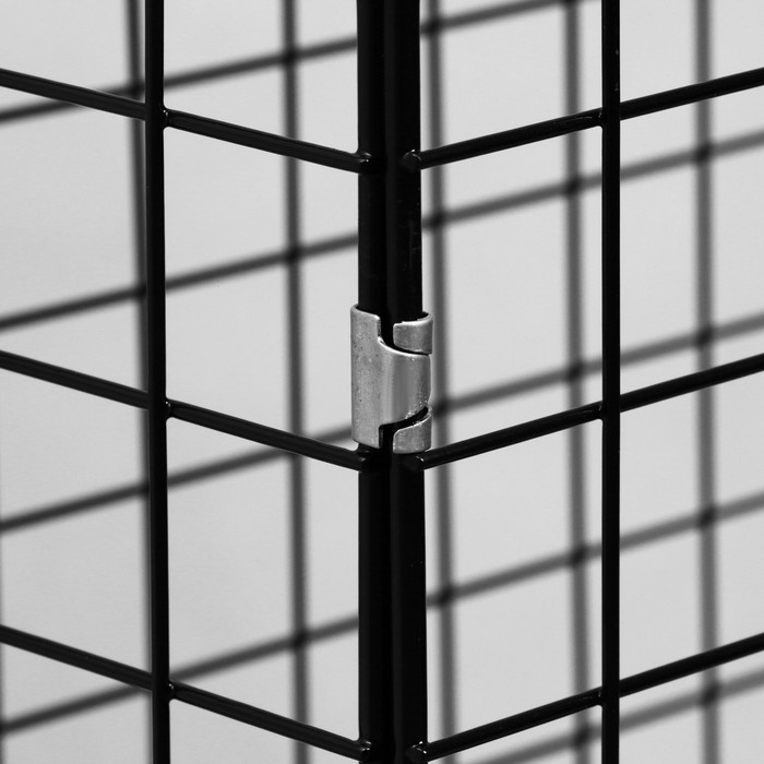 Корзина-накопитель складная, на колесах, 1 полка, 60×40×80 см, цвет чёрный Корзина-накопитель складная, на колесах, 1 полка, 60×40×80 см, цвет чёрный