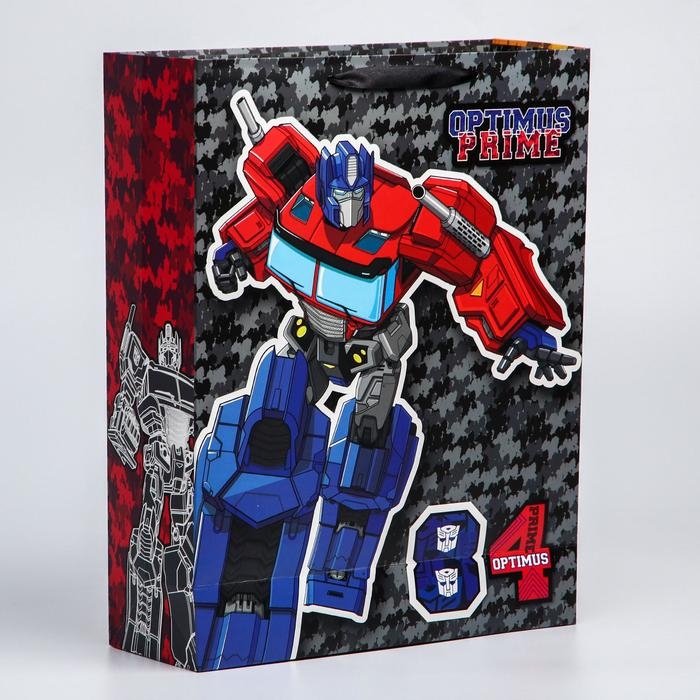 Пакет подарочный, 31х40х11 см, упаковка, Трансформеры
