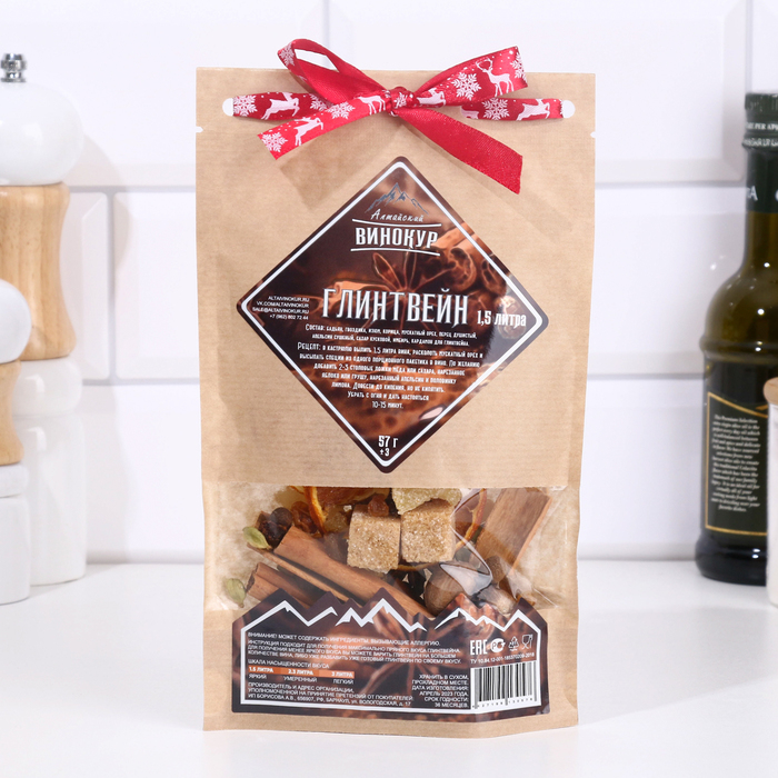 Набор из трав и специй для приготовления настойки Набор из трав и специй для приготовления настойки "Глинтвейн" 57 гр